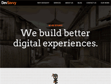 Tablet Screenshot of devsavvy.com